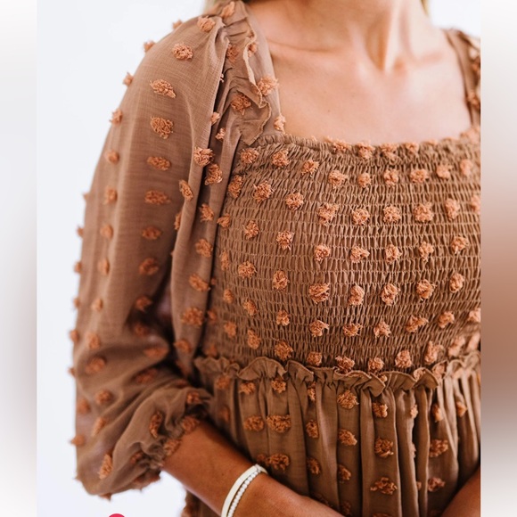 FHERNVI Apparel BAE Dress in Brown :: Size Small - Picture 3 of 7